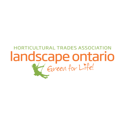 The image features the logo for Landscape Ontario Horticultural Trades Association with the tagline "Green for Life!" against a black background.